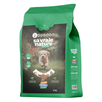 Visuel 1 du produit Sa Vraie Nature Croquettes Chiot Mini-Medium Dinde/Sardine - 3 kg