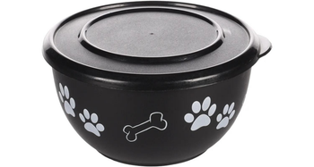 Visuel 1 du produit Gamelle Chien - Flamingo Ecuelle avec couvercle Kena Noir - Ø 17,2 cm