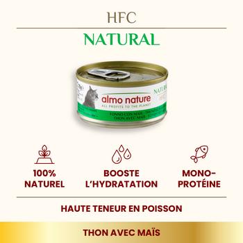 Visuel 2 du produit Boîte Chat – Almo Nature HFC Natural Thon avec Maïs 70 gr