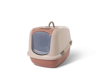 Visuel 1 du produit Savic Bac à litière Chat Nestor Jumbo rose - 48,5 x 66,5 x 46,5