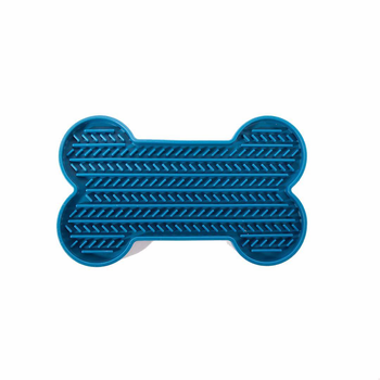 Visuel 1 du produit Martin Sellier Tapis à lécher Os Bleu - 22 cm