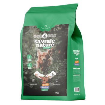 Visuel 1 du produit Sa Vraie Nature Croquettes Chien Médium Réduites En Céréales Dinde/Sardine - 3 kg