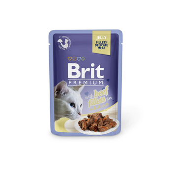 Visuel 1 du produit Boîte Chat - Brit sachet de boeuf en gelée