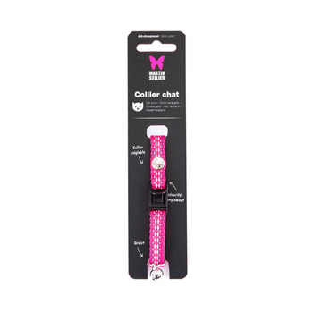 Visuel 1 du produit Collier Chat - Martin Sellier Collier Safety Rose - 20/30 x 1 cm