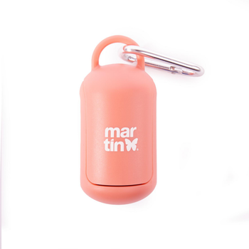 Visuel 1 du produit Martin Sellier Distributeur Sacs à crottes Silicone Rose - 10,5 x 4,9 x 4,9 cm