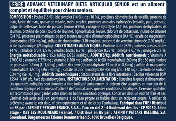 Visuel 2 du produit Advance Veterinary Diets Croquettes Chien Articulare +7 ans - 12 kg
