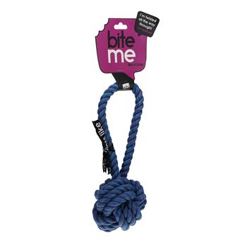 Visuel 2 du produit EBI Jouet chien Balle Avec Boucle Bleu Are You Knots - Taille 28 x 11 x 11 cm