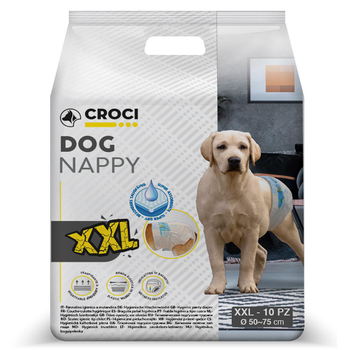 Visuel 1 du produit Hygiène Chien - Couches Croci Dog Nappy - XXL