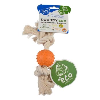 Visuel 1 du produit Duvoplus Jouet Chien Corde Et Balle Multicolore - Taille 27 x 5 x 5 cm