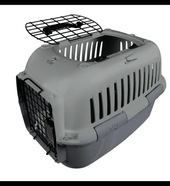 Visuel 1 du produit Europet Panier de Transport à double ouverture Gris - 57 x 38 x 38 cm