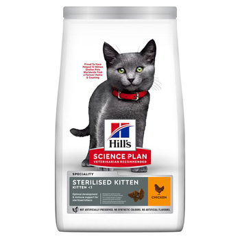Visuel 1 du produit Hill's Croquettes Chaton Stérilisé Poulet - 1,5 kg