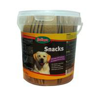 Visuel 1 du produit Friandises Chien – Bubimex Snacks en seau canard et dinde – 800 gr