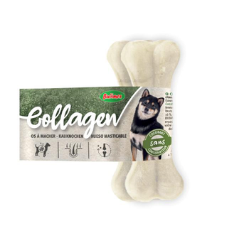 Visuel 1 du produit Bubimex Friandise Chien Os de Collagène pressé - 2 x 11 cm
