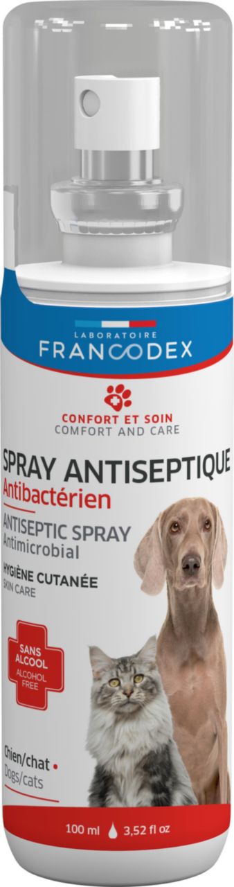 Visuel 1 du produit Soin – Francodex Spray antiseptique anti bactérien – 100 ml