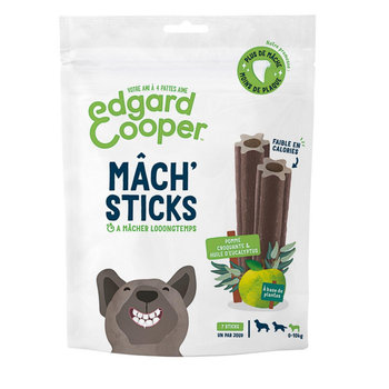 Visuel 1 du produit Edgard & Cooper Friandises Petit Chien Adulte Pomme Eucalyptus Sans Céréales Mach'Sticks - Taille S