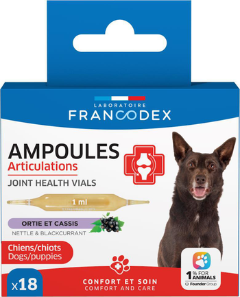 Visuel 1 du produit Francodex Ampoules articulations chien – 18 X 1 mL