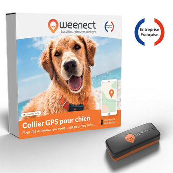 Visuel 1 du produit Sécurité Chien - Weenect GPS noir XS – 60 X 23 X 12 mm