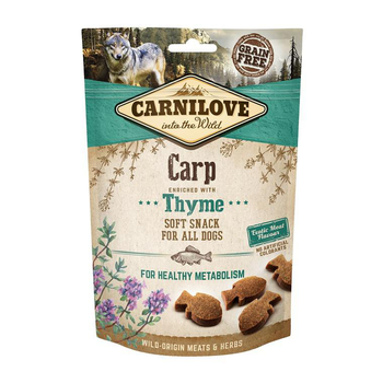 Visuel 1 du produit Friandises Chien – Carnilove Semi-moist carpe et thym – 200 gr
