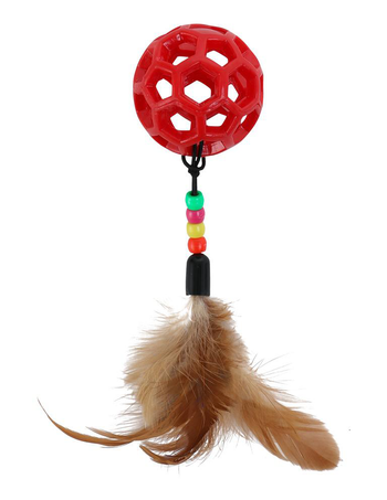 Visuel 1 du produit Wouapy Jouet Chat Balle avec queue en perles Rouge