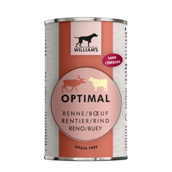 Visuel 1 du produit William's Aliments Humides Chien Renne Et Bœuf Optimal - 400 g