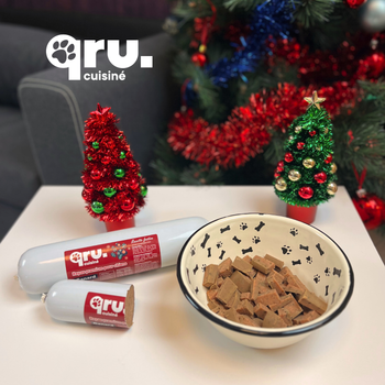 Visuel 2 du produit Qru BARF Cuisiné De Noël Canard - 800 g