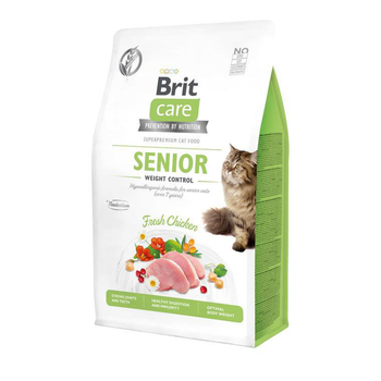 Visuel 1 du produit Brit Care Croquettes Chat Sénior Contrôle du poids Poulet - 400 gr
