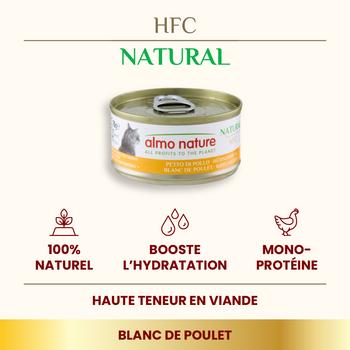 Visuel 2 du produit Boîte Chat – Almo Nature HFC Natural Blanc de Poulet 70 gr