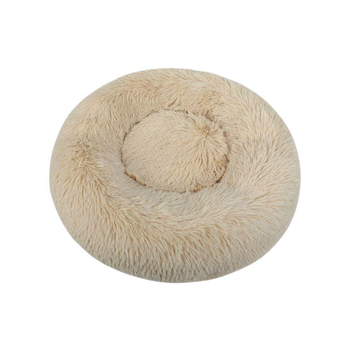 Visuel 1 du produit Couchage – Wouapy Corbeille Ronde Moelleuse Ecru – Ø 60 cm