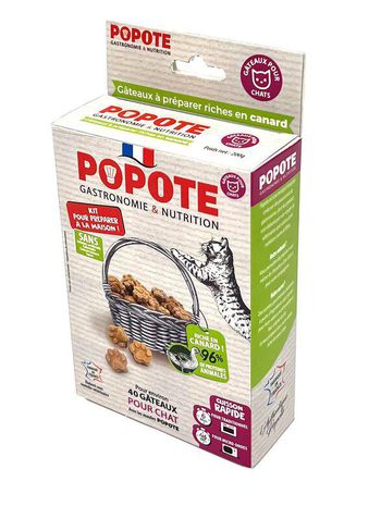 Visuel 1 du produit Popote Friandise Chat Kit de préparation au Canard - 200 gr