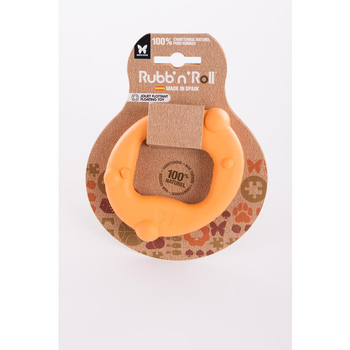 Visuel 1 du produit Martin Sellier Jouet Chien Cercle Rubb’n’Roll Orange - 10x6 cm