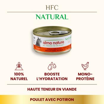 Visuel 2 du produit Boîte Chat – Almo Nature HFC Natural Poulet avec Potiron 70 gr