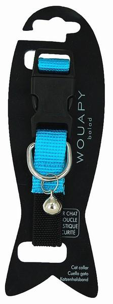 Visuel 1 du produit Collier Chat - Wouapy Collier nylon Basic line Bleu - 21/31 x 1,5 cm
