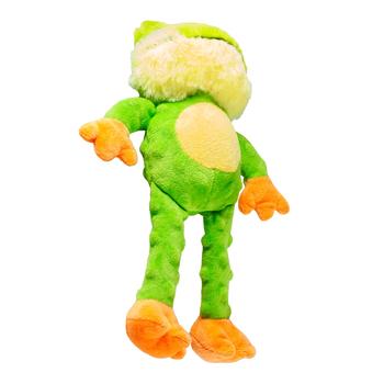 Visuel 2 du produit Duvoplus Jouet Chien Peluche Grenouille Vert Crackle - Taille 34 x 21 x 8 cm