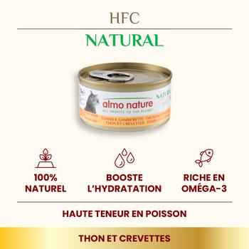 Visuel 2 du produit Boîte Chat – Almo Nature HFC Natural Thon et Crevettes 70 gr