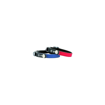 Visuel 1 du produit Bobby Collier Chat simili cuir réfléchissant porte adresse Lost Rouge – 30 x 1 cm