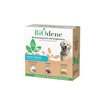 Visuel 1 du produit Biodene Shampoing Solide Anti-Démangeaisons Chien - 80 gr