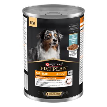 Visuel 1 du produit Boîte Chien - ProPlan Adulte au poisson en gelée - 400 g