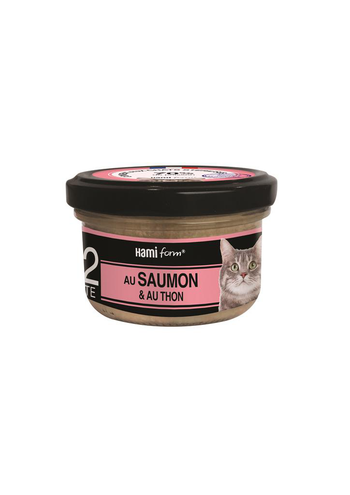 Visuel 1 du produit Hamiform Cuisinés pour chat Recette n°32 Saumon/Thon- 80 gr