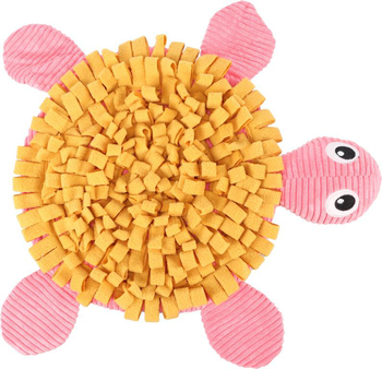 Visuel 2 du produit Flamingo Jouet Chien Tapis à renifler Tortue Ocre - 38 x 39 x 6,5 cm