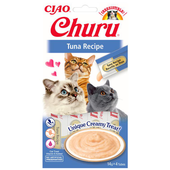 Visuel 1 du produit Inaba Friandise Crémeuse Chat Thon - 4 x 14 gr