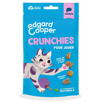 Visuel 1 du produit Edgard & Cooper Friandises Chat Saumon Crunchies Sans Céréales - 50 g