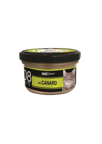 Visuel 1 du produit Hamiform Cuisinés pour chat Recette n°8 Canard - 80 gr