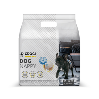 Visuel 1 du produit Hygiène Chien - Couches Croci Dog Nappy - XS