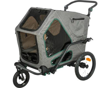 Visuel 1 du produit Trixie Remorque à vélo Chien Gris/sauge - Taille M : 71 x 85 x 95 cm