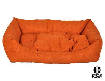Visuel 1 du produit Vadigran Panier carré pour chien Adelle ocre - 60 x 70 x 18 cm
