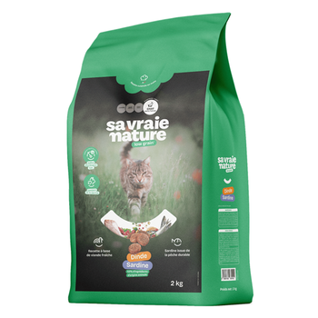 Visuel 1 du produit Sa Vraie Nature Croquettes Light Chat Sénior Dinde/Sardine - 2 kg