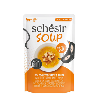 Visuel 1 du produit Schesir Aliments Humides Chat Soupe Thon Carottes Potiron - 40 g