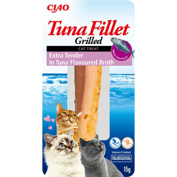 Visuel 1 du produit Inaba Friandise Chat Filet de Thon grillé en bouillon - 15 gr