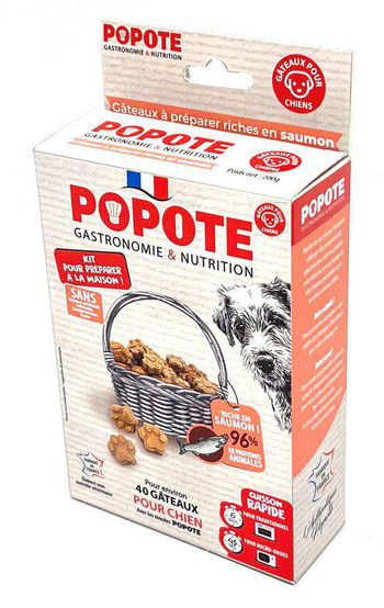 Visuel 1 du produit Popote Friandise Chien Kit de préparation Saumon - 250 gr