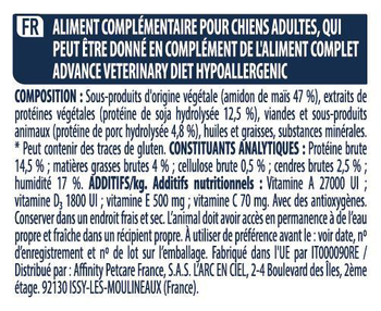 Visuel 2 du produit Advance Friandises Chien Snack Hypoallergenic - 150 g